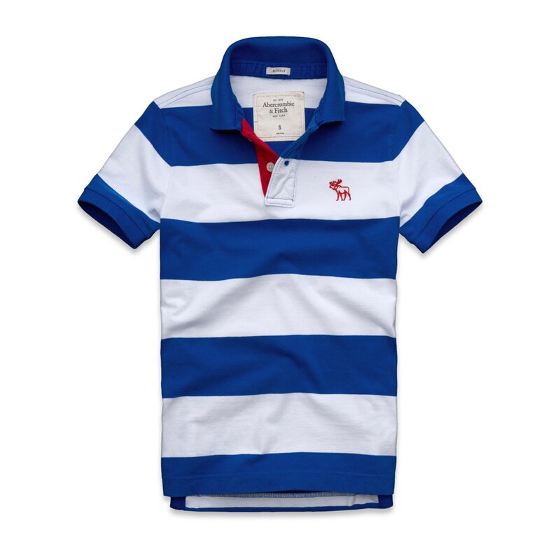Abercrombie & Fitch Homme 3281 Polo T-shirts Strip