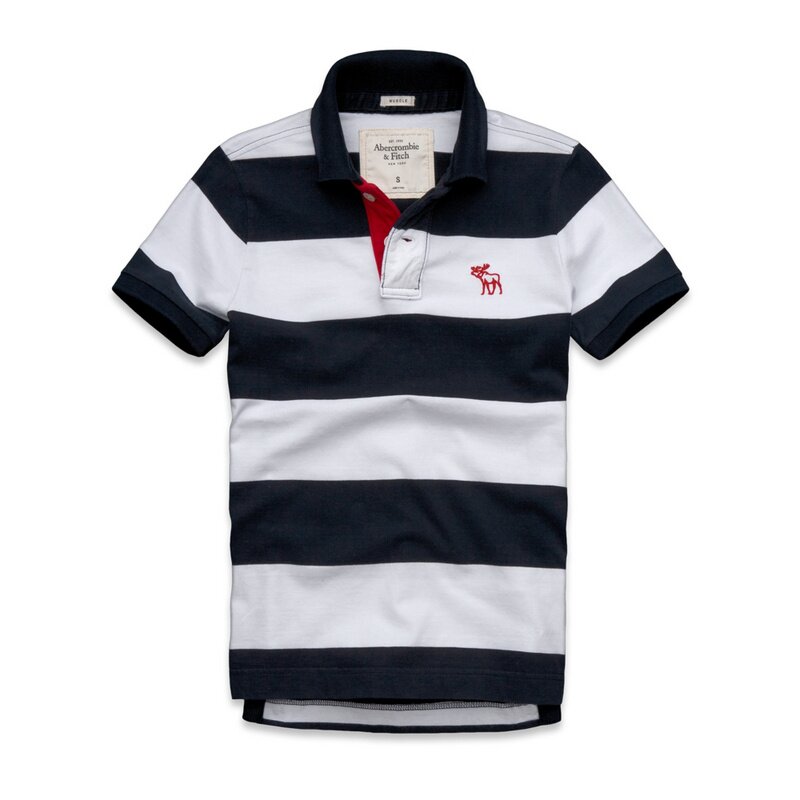 Abercrombie & Fitch Homme 3283 Polo T-shirts Strip