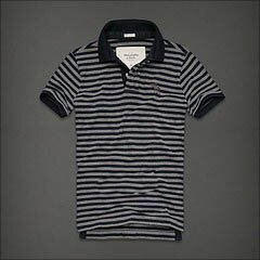 Abercrombie & Fitch Homme 3291 Polo T-shirts Strip