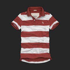 Abercrombie & Fitch Homme 3301 Polo T-shirts Strip