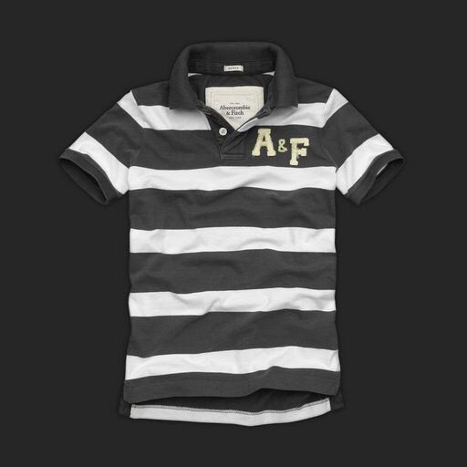 Abercrombie & Fitch Homme 3304 Polo T-shirts Strip