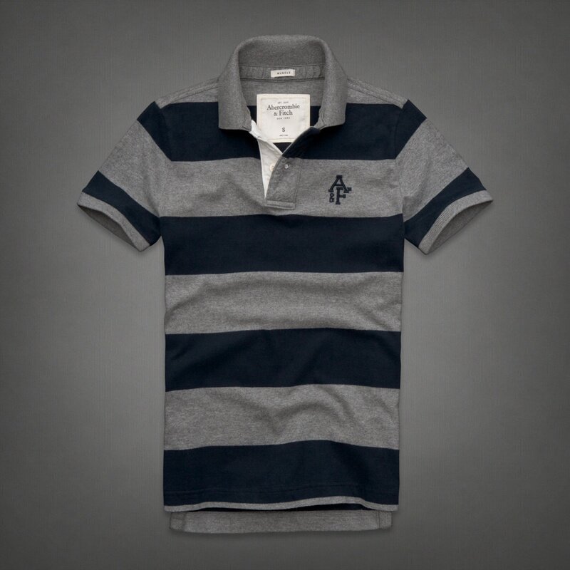 Abercrombie & Fitch Homme 3313 Polo T-shirts Strip