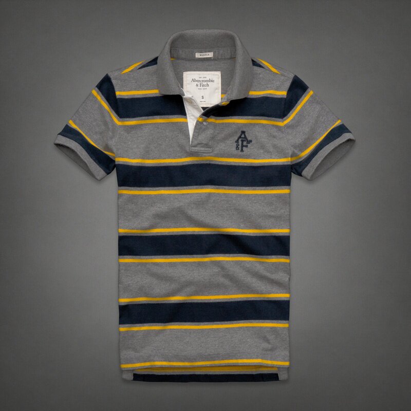 Abercrombie & Fitch Homme 3315 Polo T-shirts Strip