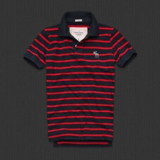 Abercrombie & Fitch Homme 3316 Polo T-shirts Strip