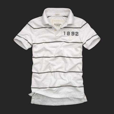 Abercrombie Fitch Homme 3322 Polo T-shirts Strip