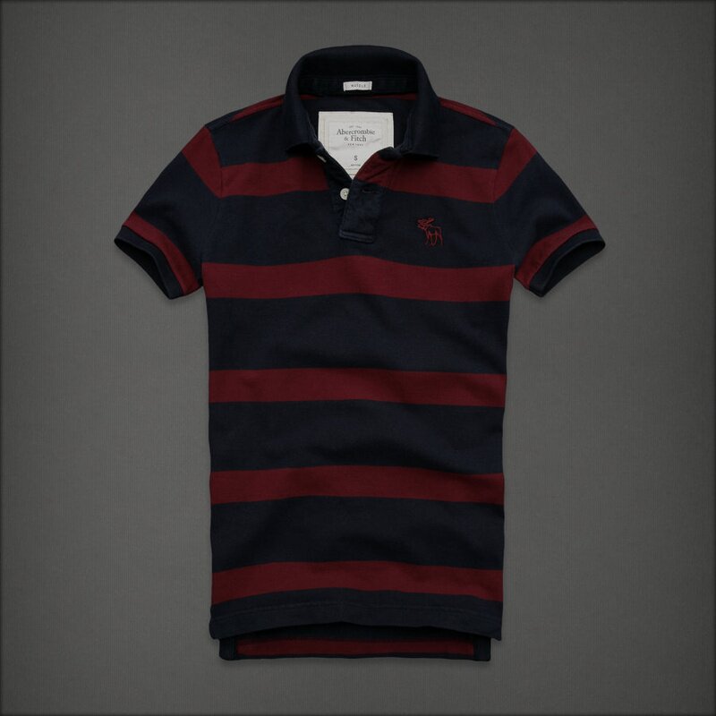 Abercrombie Fitch Homme 3324 Polo T-shirts Strip