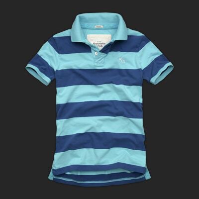 Abercrombie Fitch Homme 3328 Polo T-shirts Strip