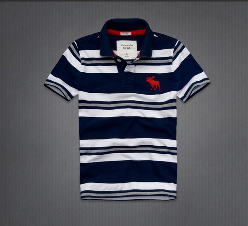 Abercrombie Fitch Homme 3329 Polo T-shirts Strip