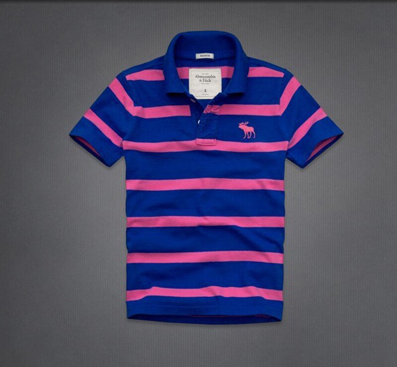 Abercrombie Fitch Homme 3332 Polo T-shirts Strip