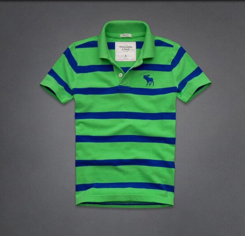 Abercrombie Fitch Homme 3334 Polo T-shirts Strip