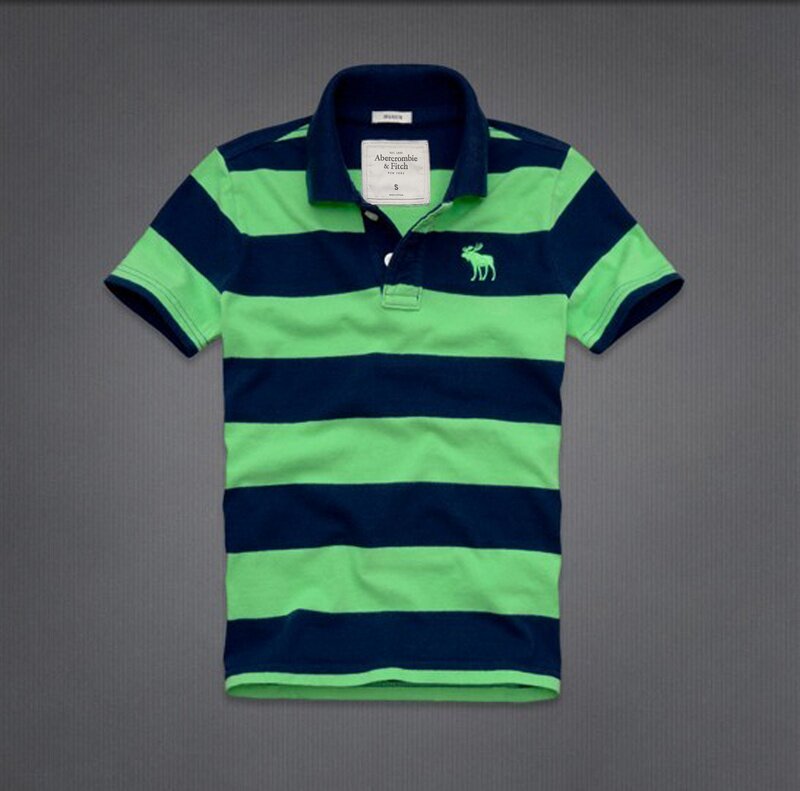 Abercrombie Fitch Homme 3336 Polo T-shirts Strip