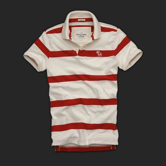 Abercrombie Fitch Homme 3339 Polo T-shirts Strip