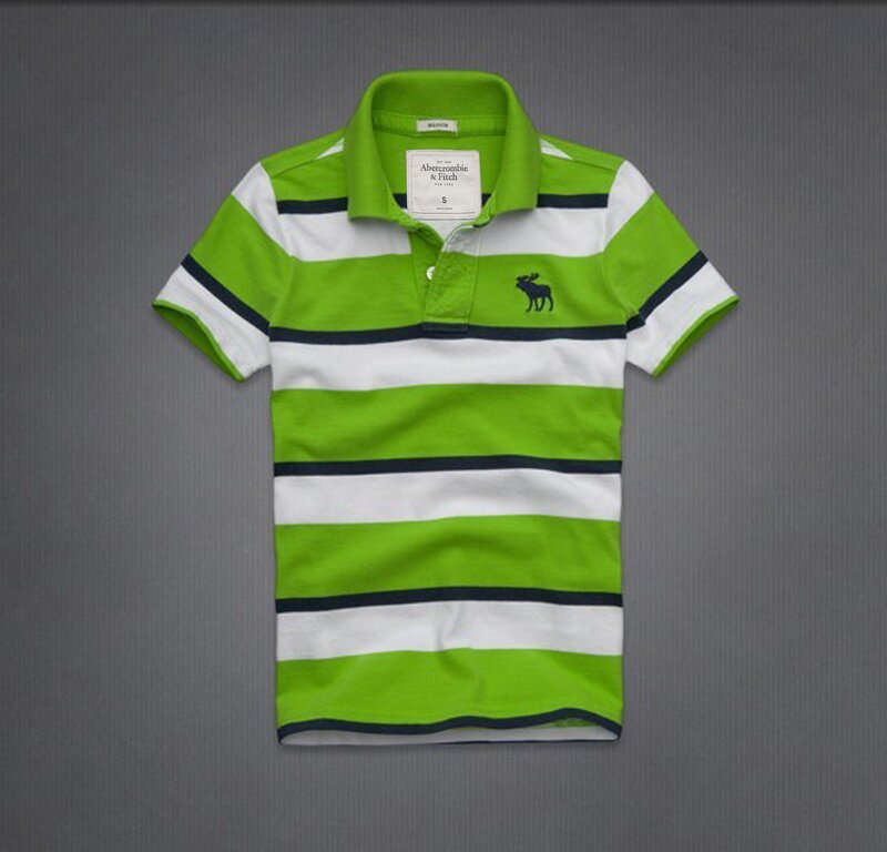 Abercrombie Fitch Homme 3342 Polo T-shirts Strip