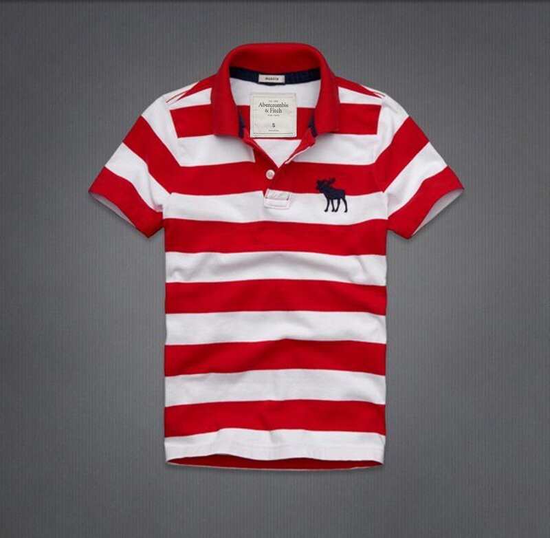 Abercrombie Fitch Homme 3343 Polo T-shirts Strip