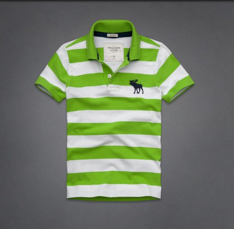 Abercrombie Fitch Homme 3344 Polo T-shirts Strip