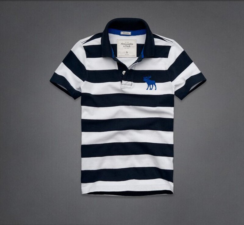 Abercrombie Fitch Homme 3345 Polo T-shirts Strip