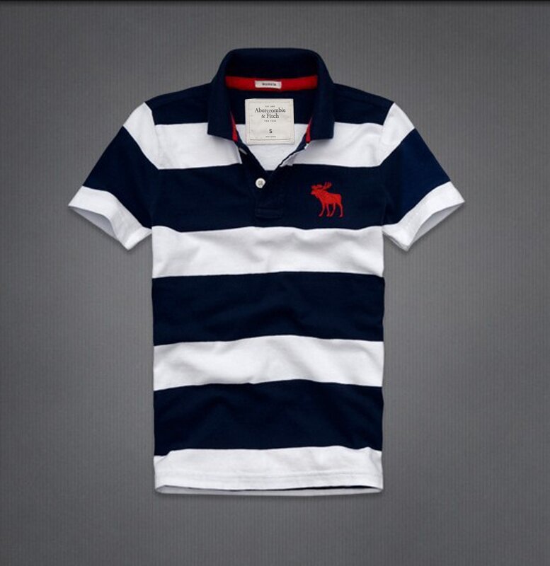 Abercrombie Fitch Homme 3346 Polo T-shirts Strip