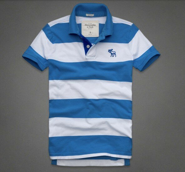 Abercrombie Fitch Homme 3348 Polo T-shirts Strip