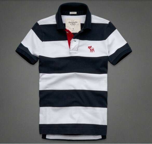 Abercrombie Fitch Homme 3349 Polo T-shirts Strip