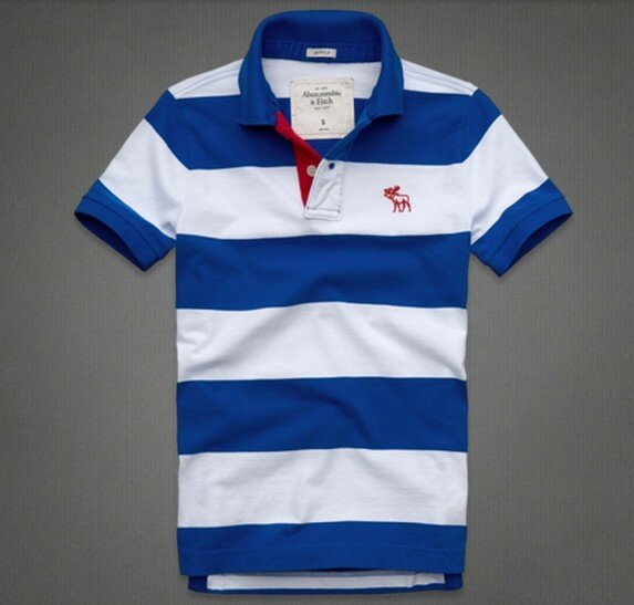 Abercrombie Fitch Homme 3350 Polo T-shirts Strip