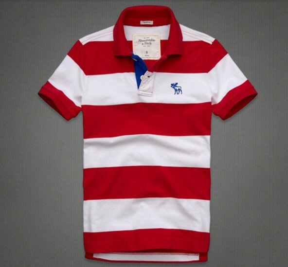 Abercrombie Fitch Homme 3351 Polo T-shirts Strip