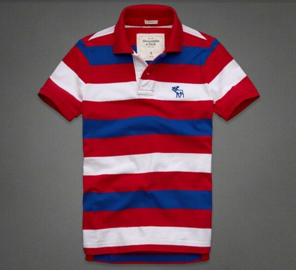 Abercrombie Fitch Homme 3352 Polo T-shirts Strip