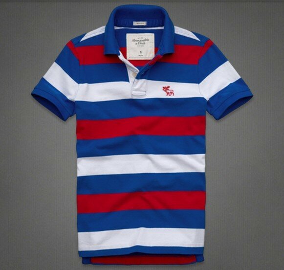 Abercrombie Fitch Homme 3353 Polo T-shirts Strip