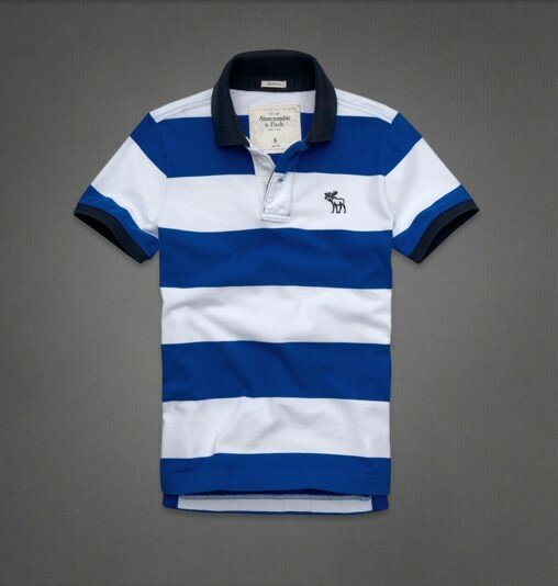 Abercrombie Fitch Homme 3355 Polo T-shirts Strip