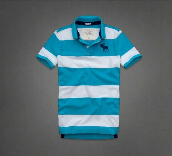 Abercrombie Fitch Homme 3357 Polo T-shirts Strip
