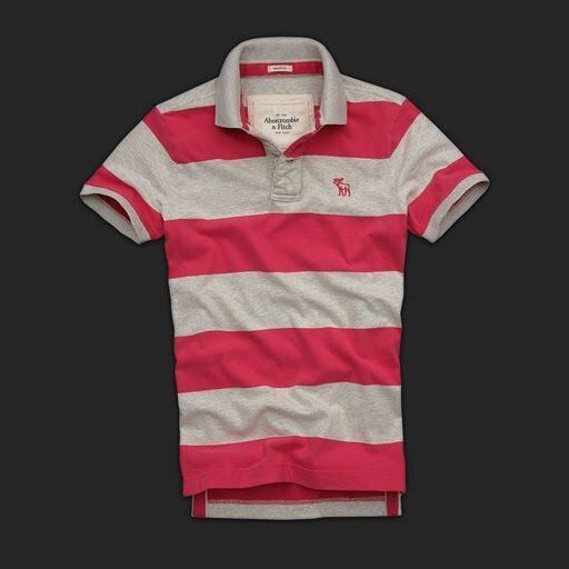 Abercrombie Fitch Homme 3358 Polo T-shirts Strip