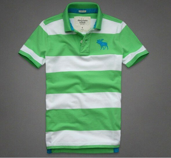 Abercrombie Fitch Homme 3360 Polo T-shirts Strip