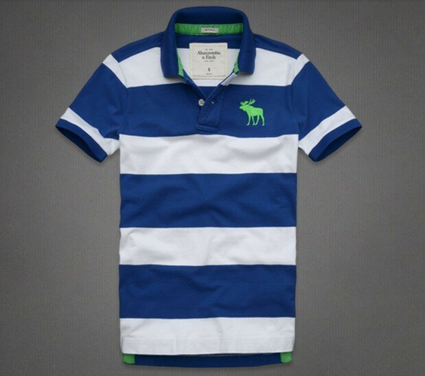 Abercrombie Fitch Homme 3361 Polo T-shirts Strip