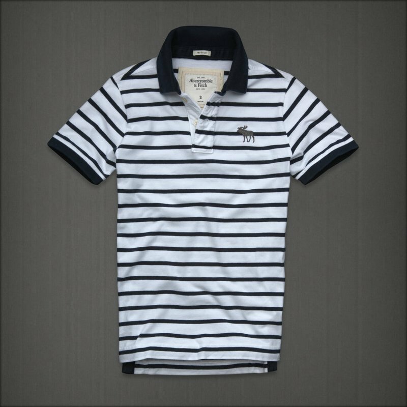 Abercrombie Fitch Homme 3363 Polo T-shirts Strip