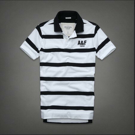 Abercrombie Fitch Homme 3364 Polo T-shirts Strip
