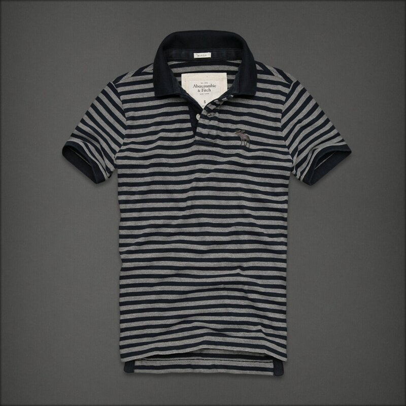 Abercrombie Fitch Homme 3365 Polo T-shirts Strip