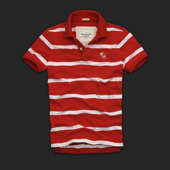 Abercrombie Fitch Homme 3369 Polo T-shirts Strip