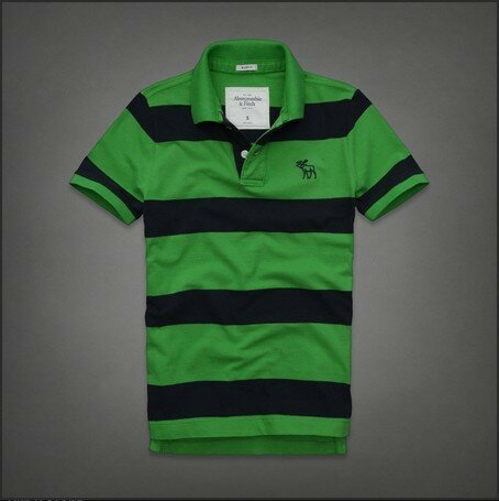 Abercrombie Fitch Homme 3370 Polo T-shirts Strip