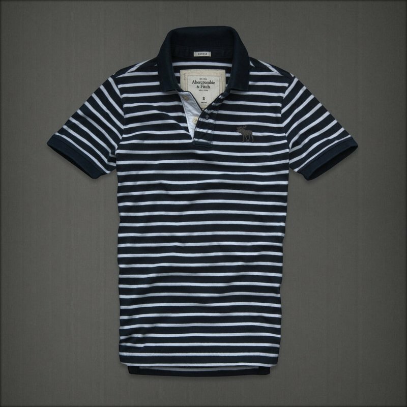 Abercrombie Fitch Homme 3371 Polo T-shirts Strip