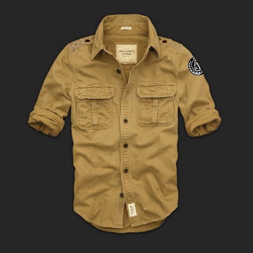 Abercrombie wholesale Homme 2268 Washed Long Chemises