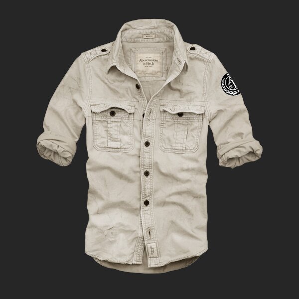 Abercrombie wholesale Homme 2269 Washed Long Chemises