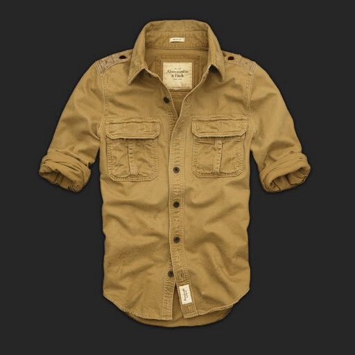 Abercrombie wholesale Homme 2274 Washed Long Chemises