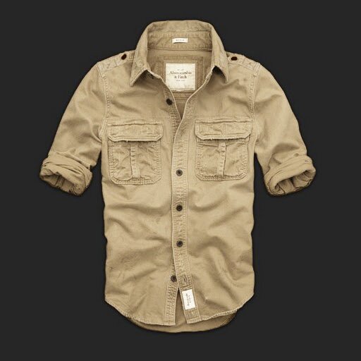 Abercrombie wholesale Homme 2276 Washed Long Chemises