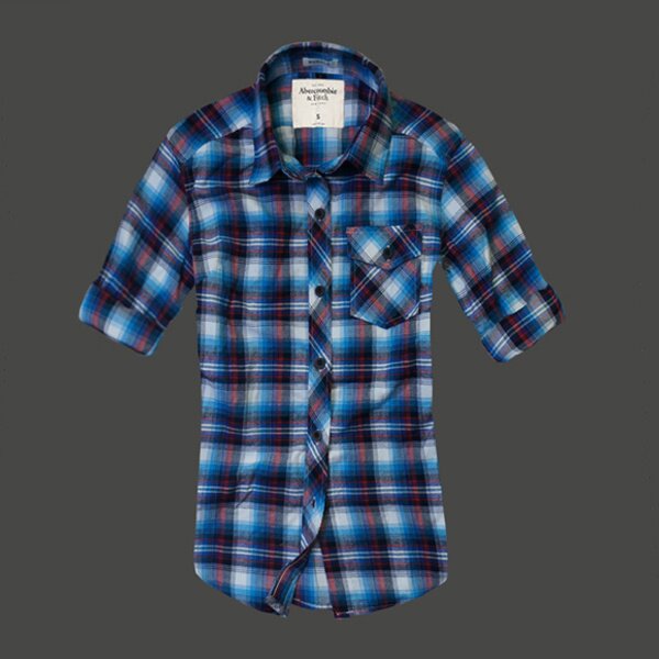 Abercrombie & Fitch Femme 4473 Plaid Chemises pas cher