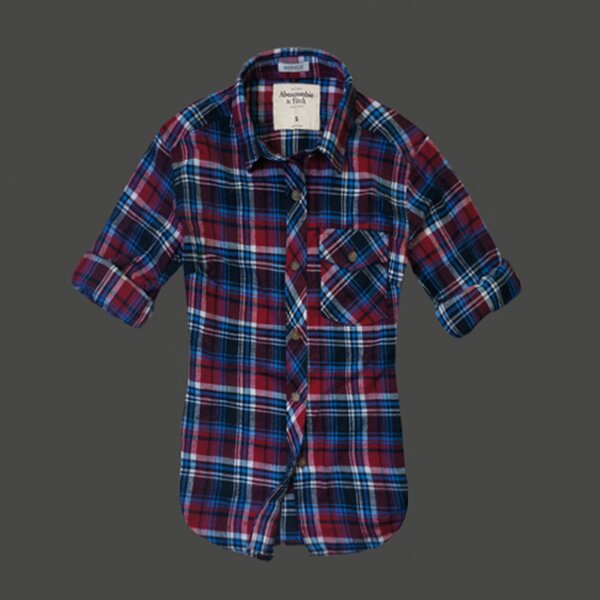 Abercrombie & Fitch Femme 4476 Plaid Chemises pas cher
