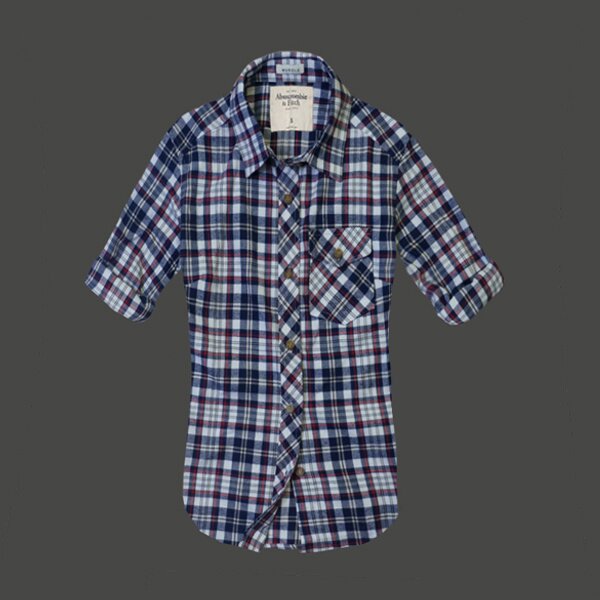 Abercrombie & Fitch Femme 4477 Plaid Chemises pas cher