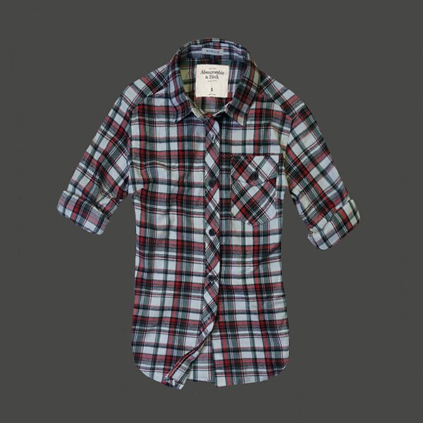 Abercrombie & Fitch Femme 4478 Plaid Chemises pas cher