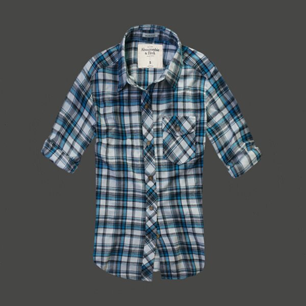 Abercrombie & Fitch Femme 4481 Plaid Chemises pas cher