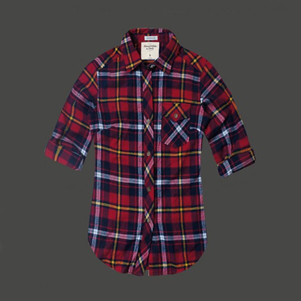Abercrombie & Fitch Femme 4489 Plaid Chemises pas cher