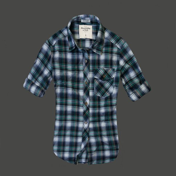 Abercrombie & Fitch Femme 4492 Plaid Chemises pas cher