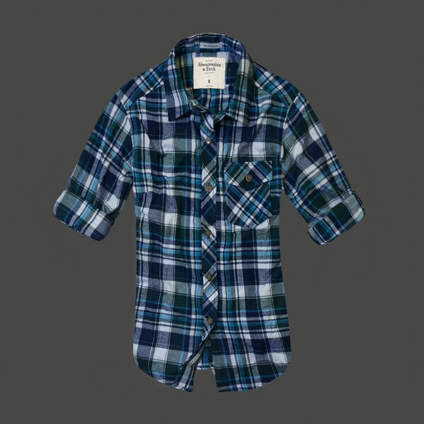Abercrombie & Fitch Femme 4494 Plaid Chemises pas cher